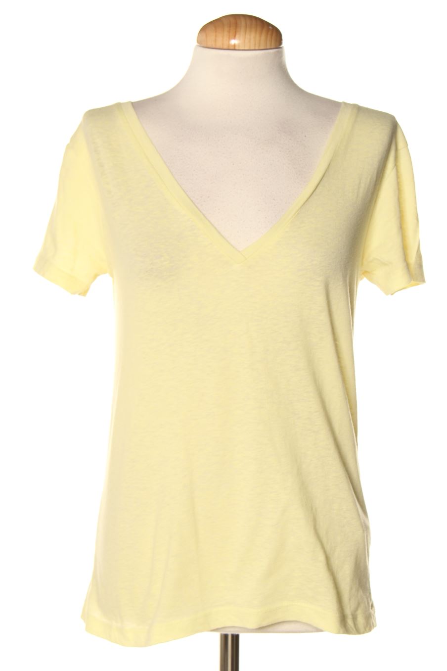 Camiseta de trf (ZARA) de la talla S, de color amarillo