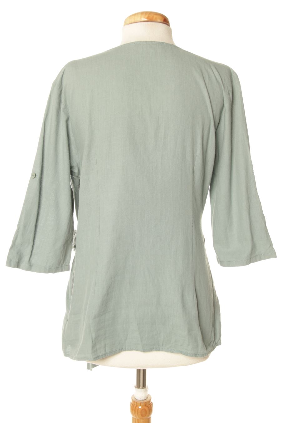 Langärmelige Bluse von TRENDYOL Größe 38, Farbe Türkis, für