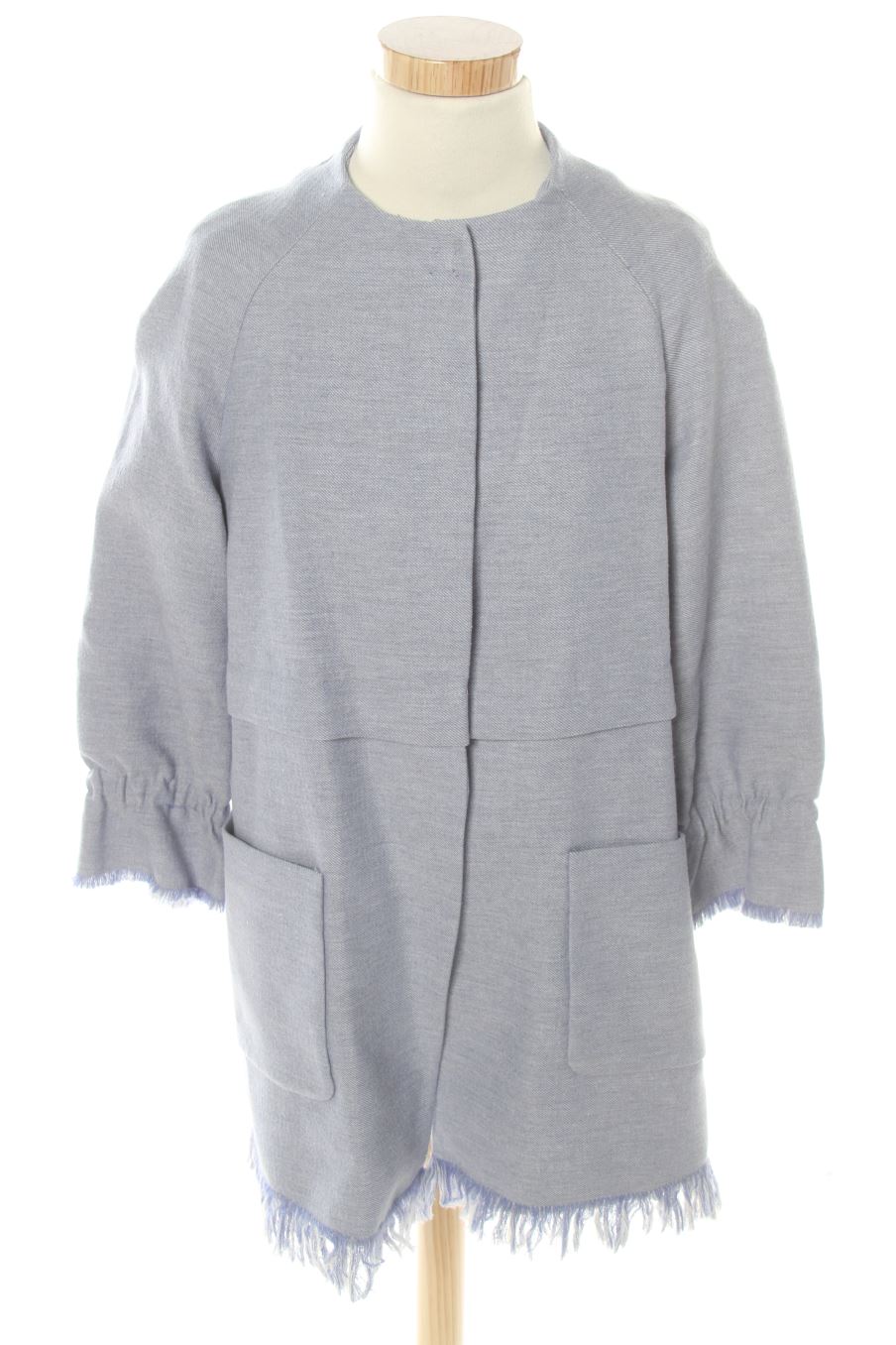 Abrigo de Zara de la talla S, de color azul