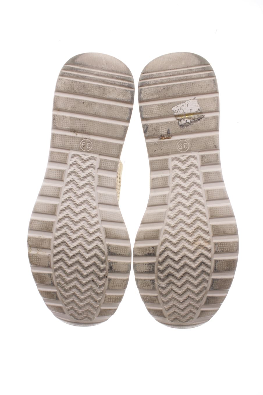 Deportivos de Mellisa de la talla 39, de color beige de