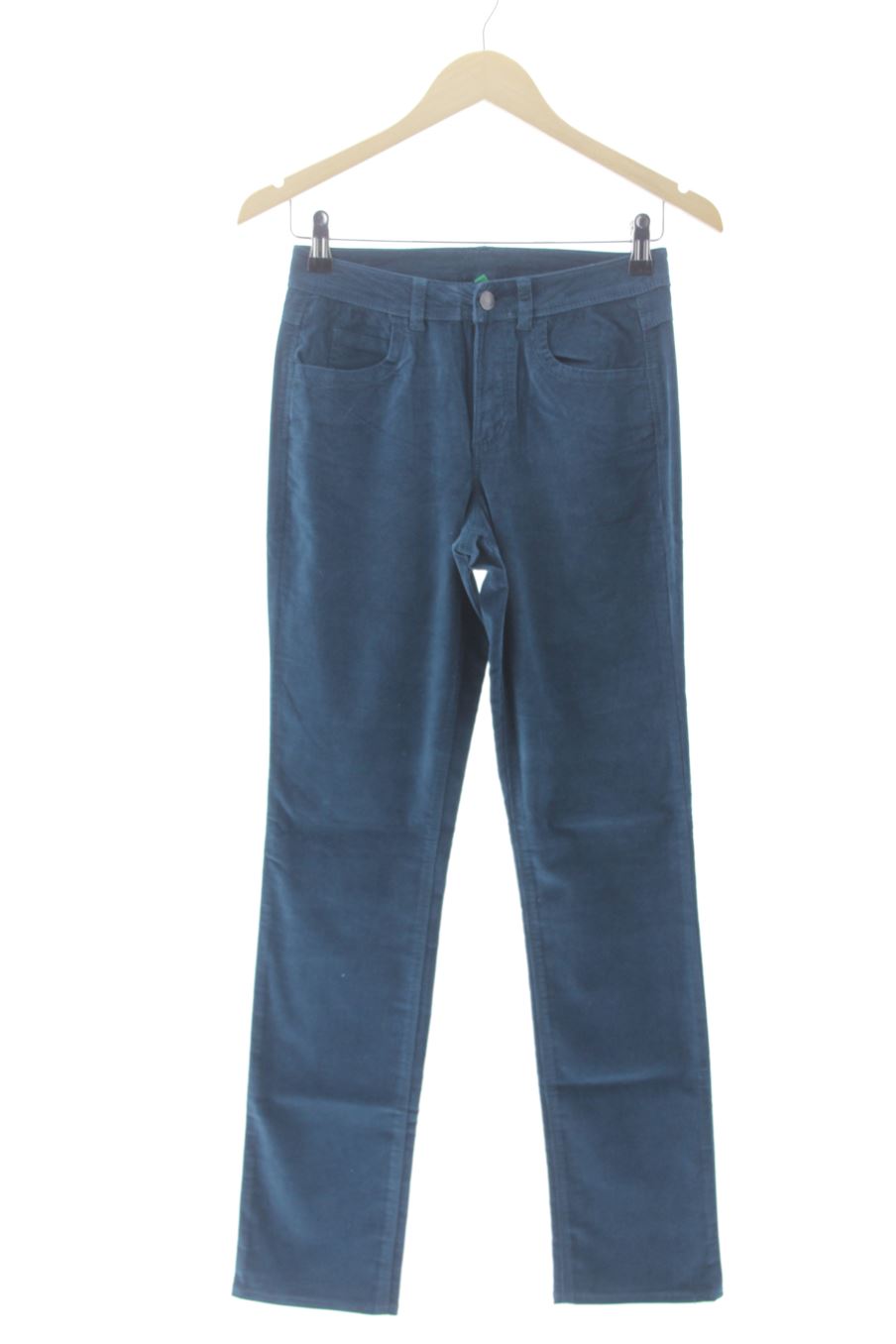 Pantalon Benetton de la taille 34, de couleur turquoise