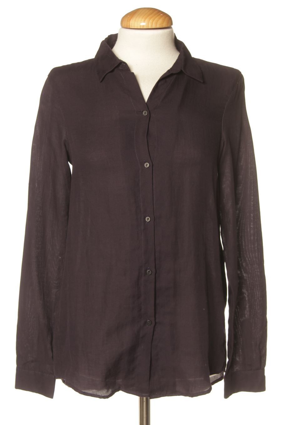 Camisa de Zara de la talla XXS, de color azul marino