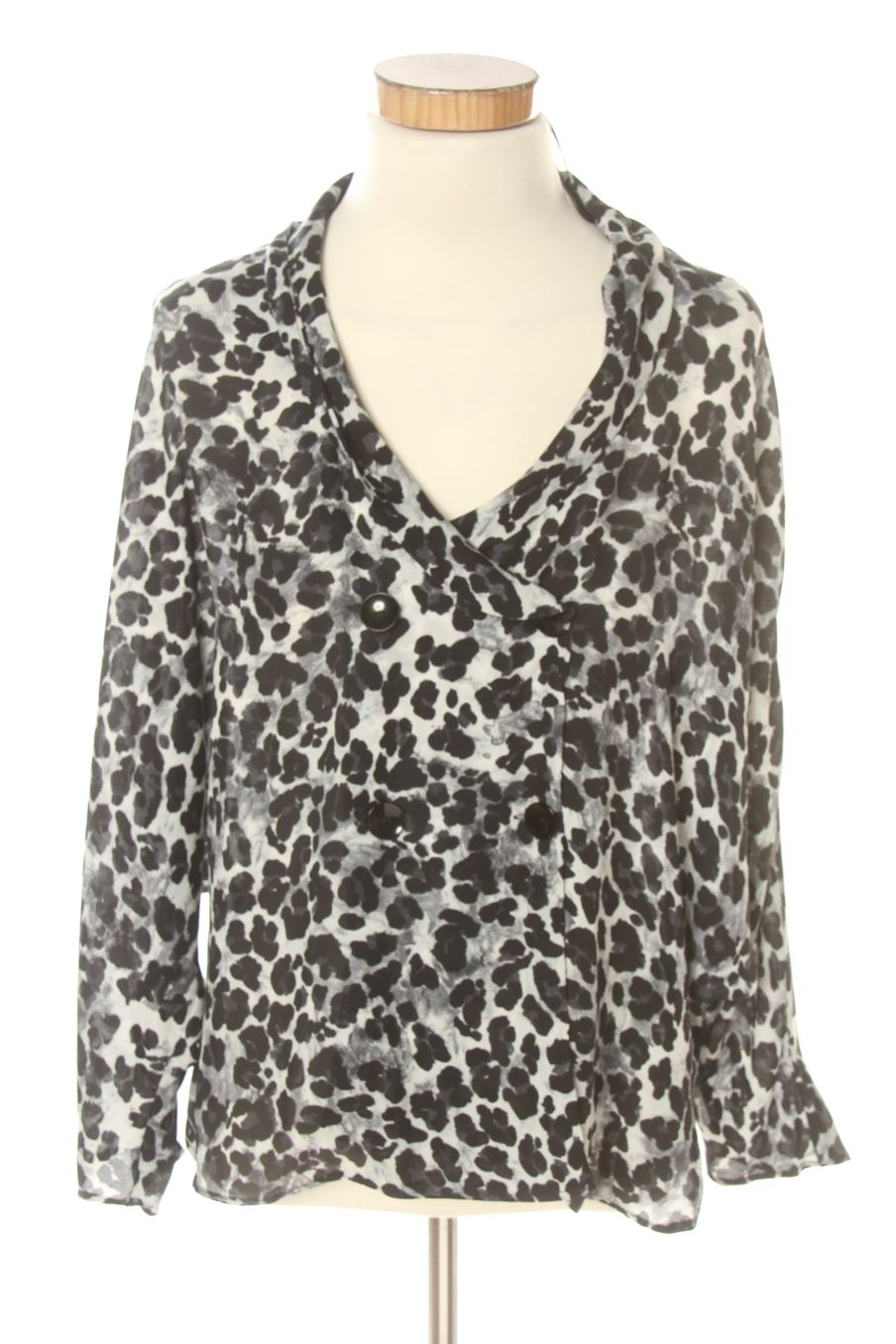 Langärmelige Bluse von Zara Größe XS, Farbe Aufdruck, für