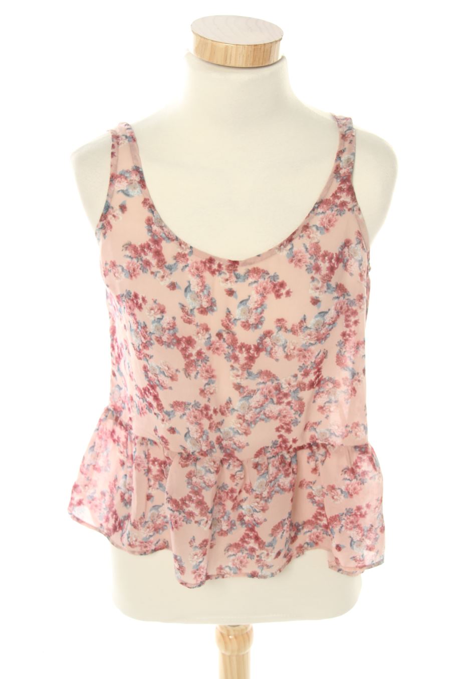 Top de Bershka de la talla S, de color flores