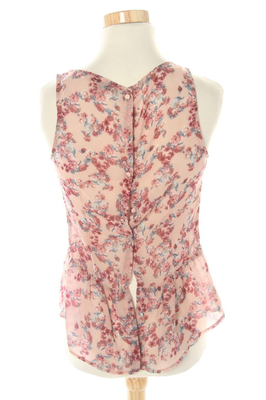 Top de Bershka de la talla S, de color flores