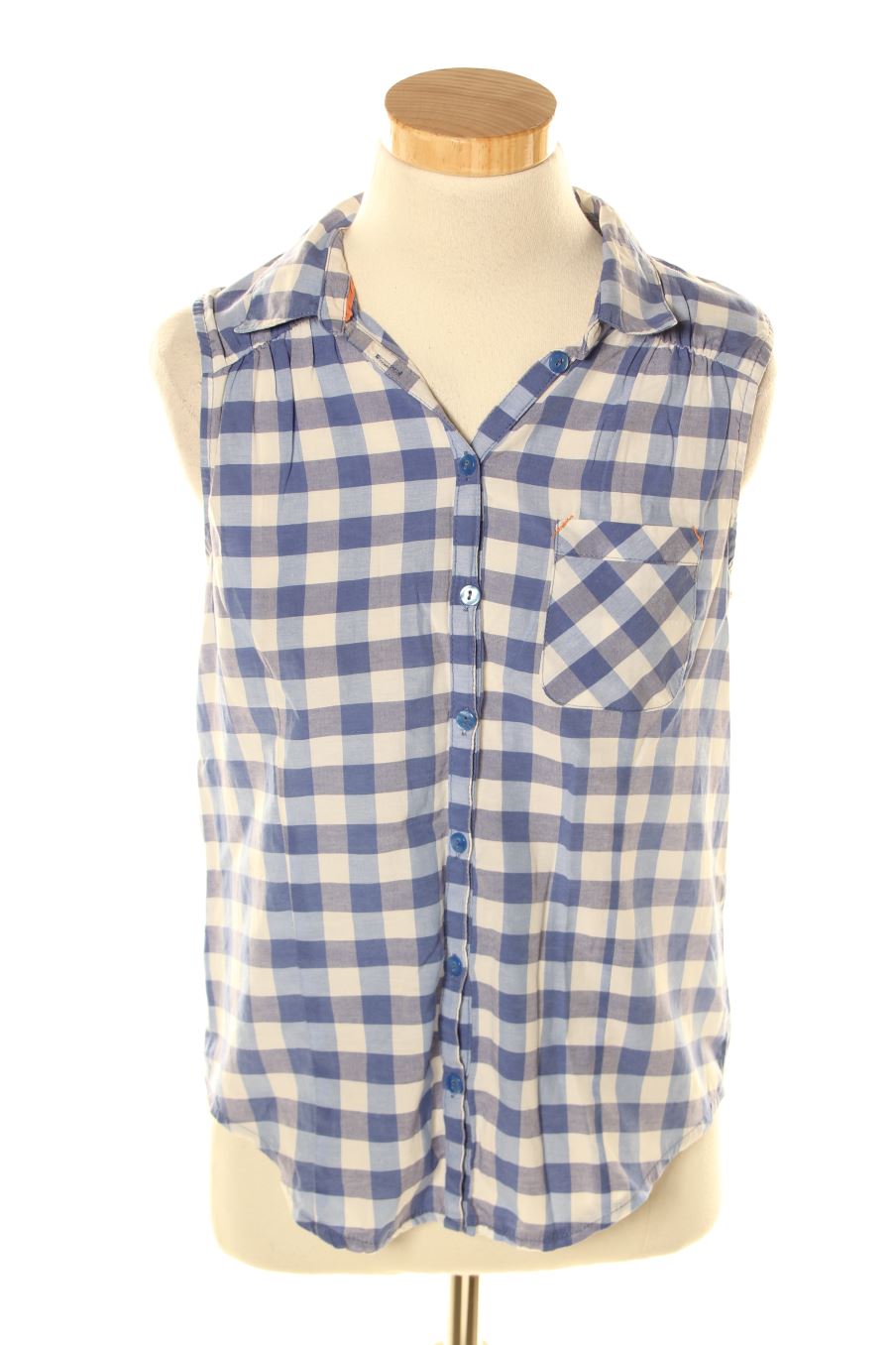 Camisa sin mangas de Bershka de la talla M, de color cuadros
