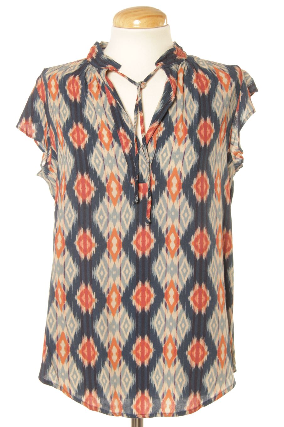 Kurzärmelige Bluse von Promod Größe S, Farbe Aufdruck, für