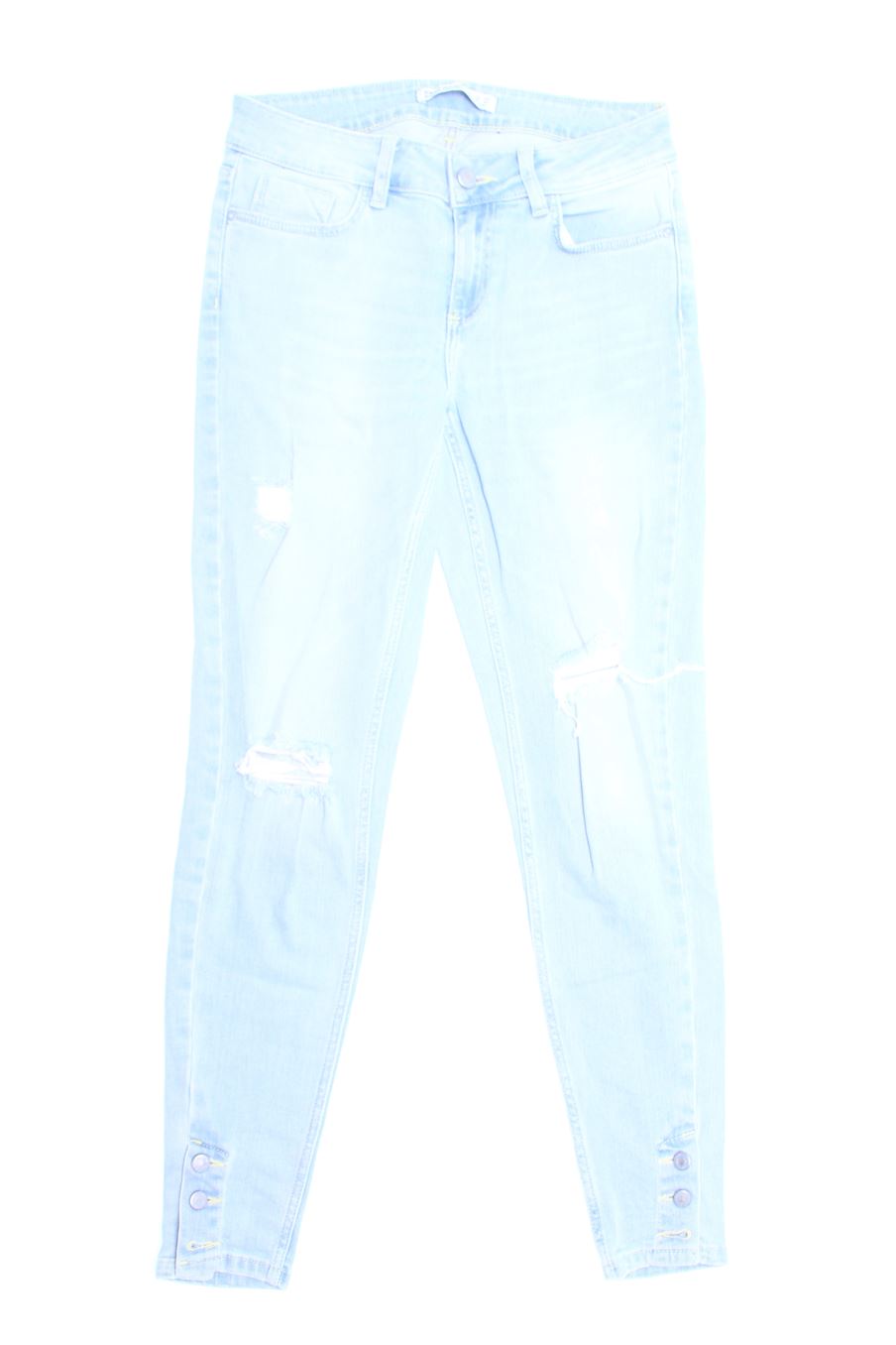 Jeans Zara de la taille 34, de couleur bleu de denim
