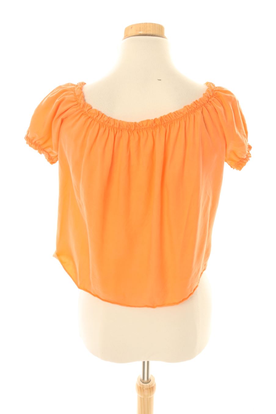 Blouse à manches courtes Made in italy de la taille S, de couleur orange