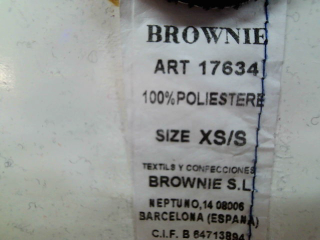Robe casual Brownie de la taille XS, de couleur noir