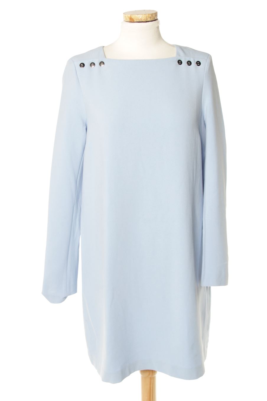 Robe casual Zara de la taille M, de couleur bleu