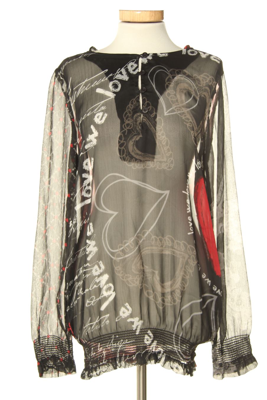 Blouse à manches longues Desigual de la taille S, de couleur imprimés