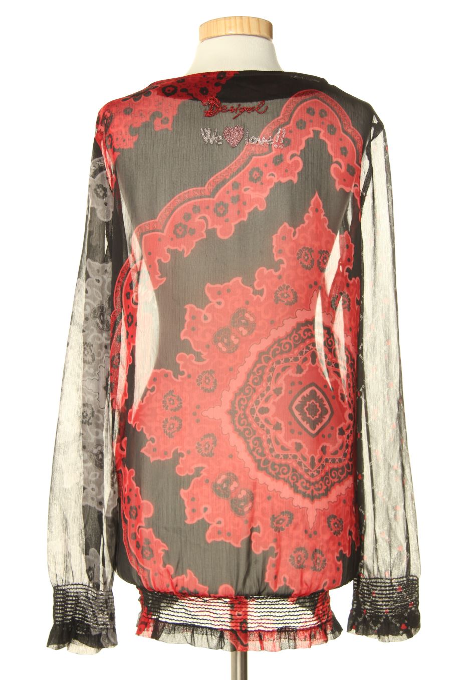 Blouse à manches longues Desigual de la taille S, de couleur imprimés