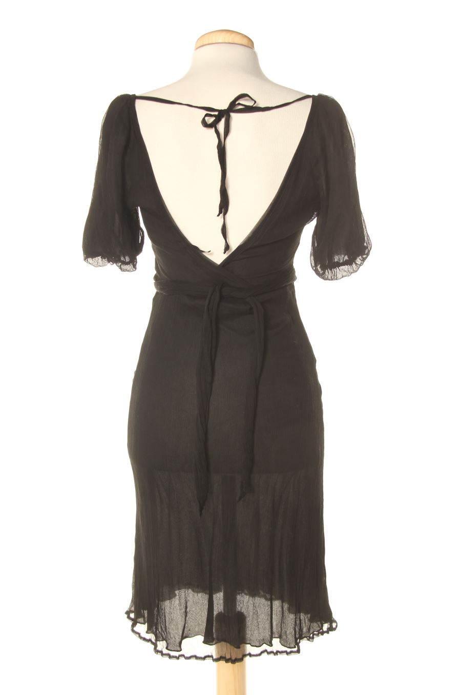 Robe casual Naf Naf de la taille 38, de couleur noir de soie
