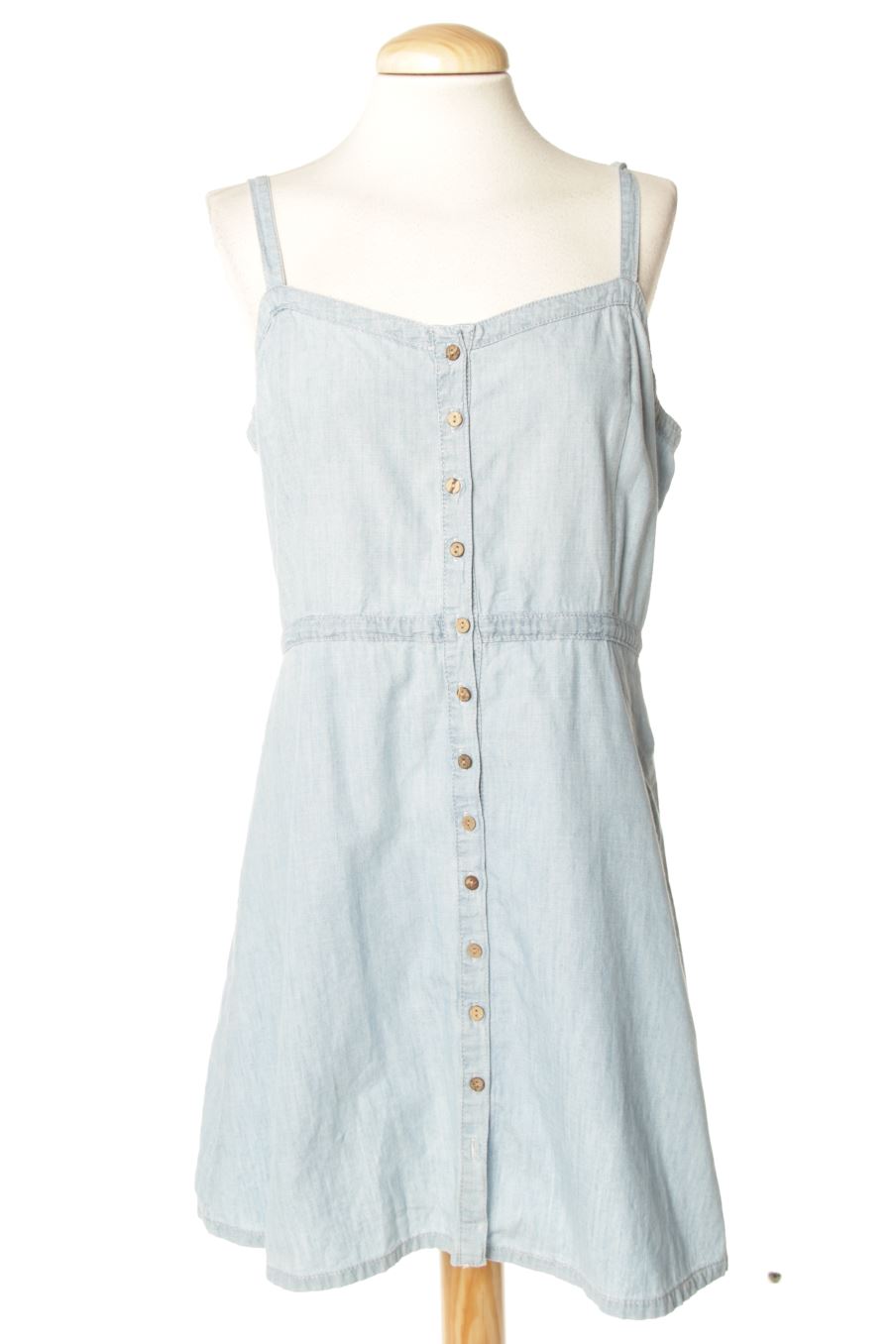 Robe casual Pull & Bear de la taille L, de couleur bleu de denim