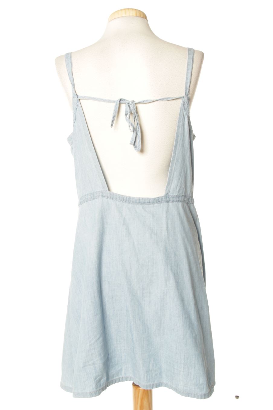 Robe casual Pull & Bear de la taille L, de couleur bleu de denim