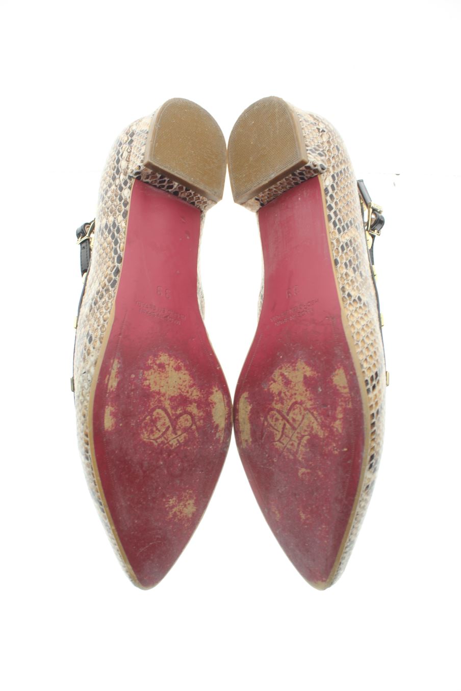 Chaussures plates de Cuplé de la taille 39, de couleur animal print de