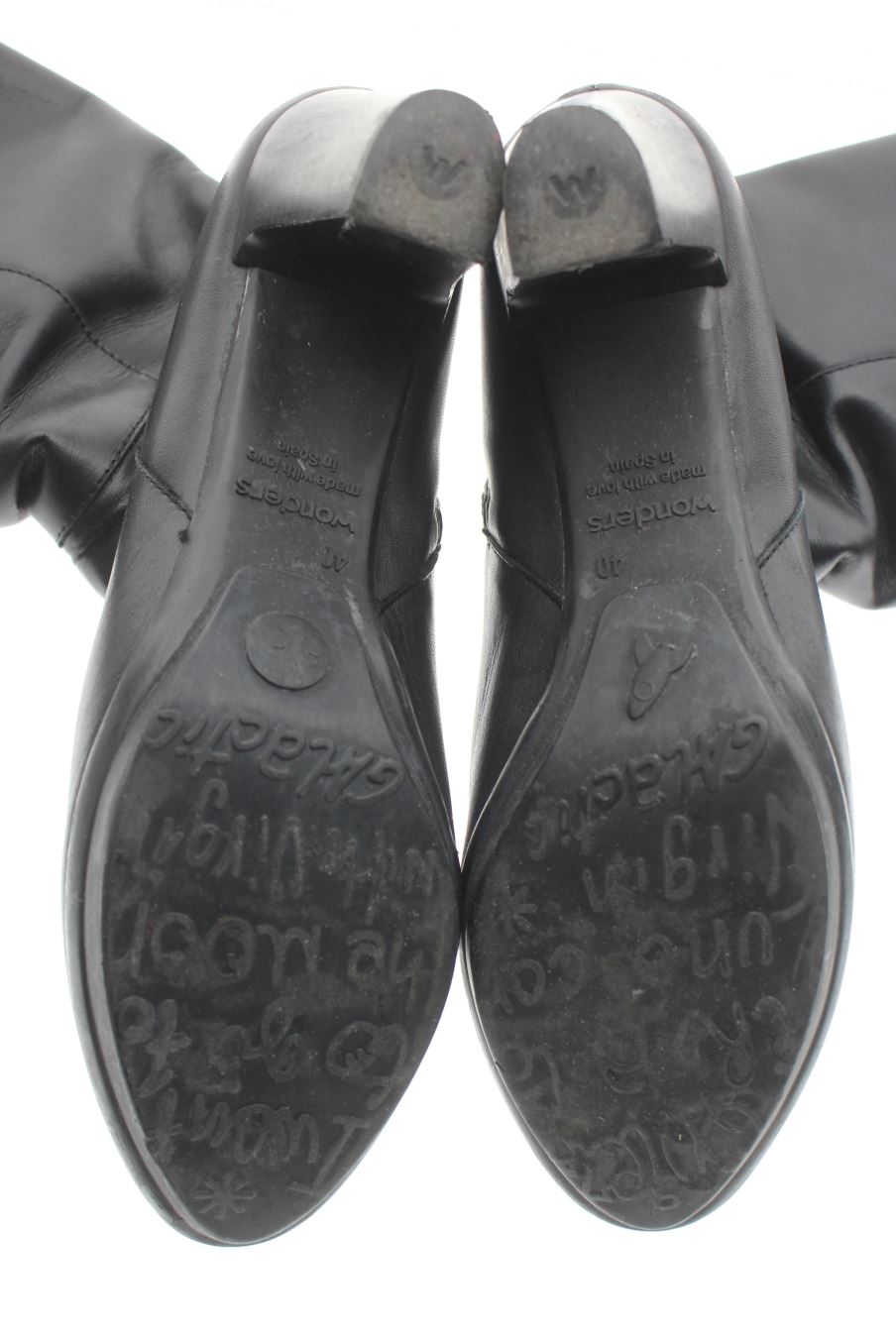 Botas de Wonders de la talla 40, de color negro de