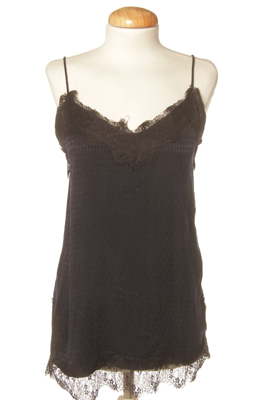 Top de Zara de la talla S, de color azul marino