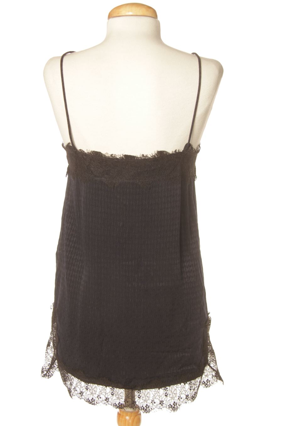 Top de Zara de la talla S, de color azul marino