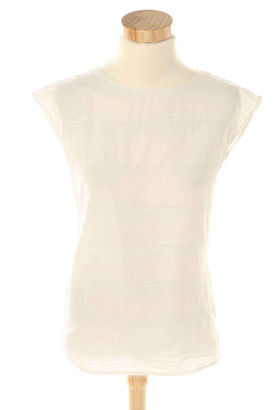 Top de Mango de la talla XS, de color blanco