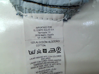 Jupe Easy wear de la taille XS, de couleur bleu de denim