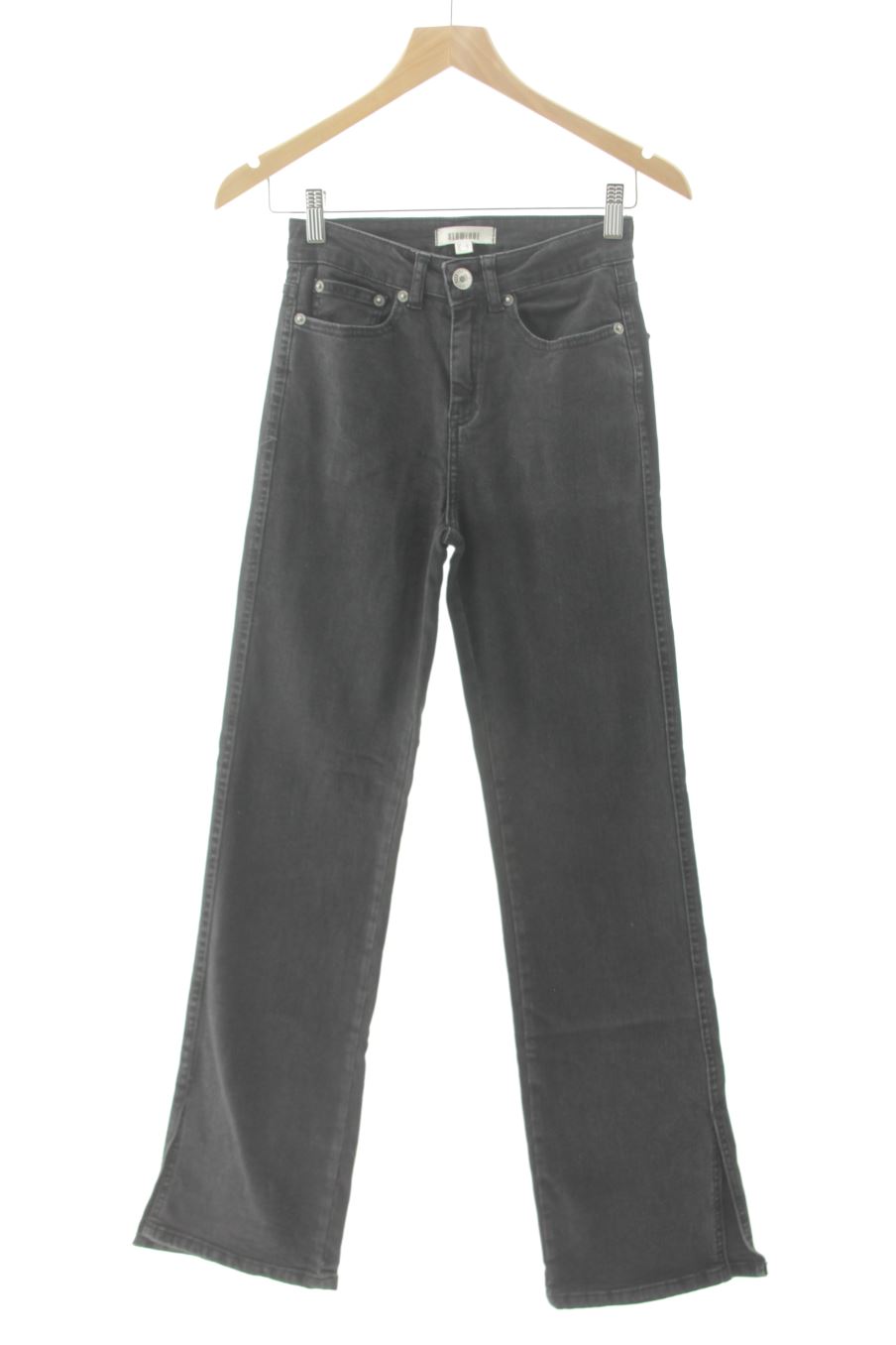 Jeans SLOWLOVE de la taille 34, de couleur noir de denim