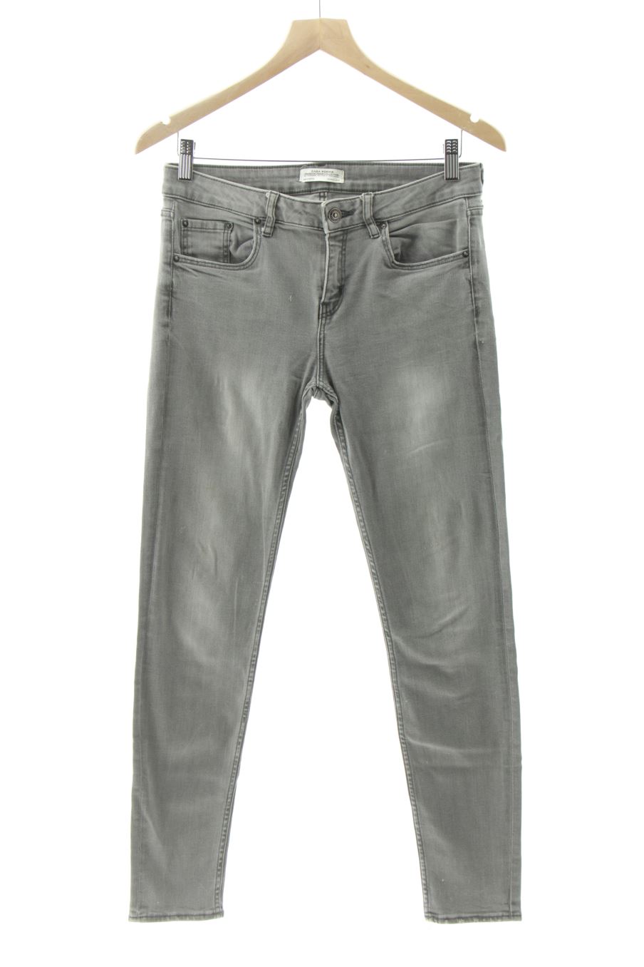 Jeans de Zara de la talla 38, de color grigio