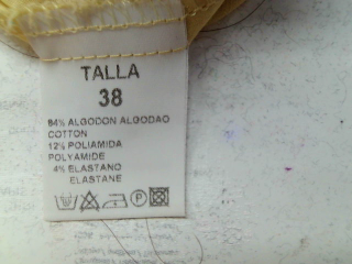 Camisa sin mangas de Globe de la talla 38, de color amarillo