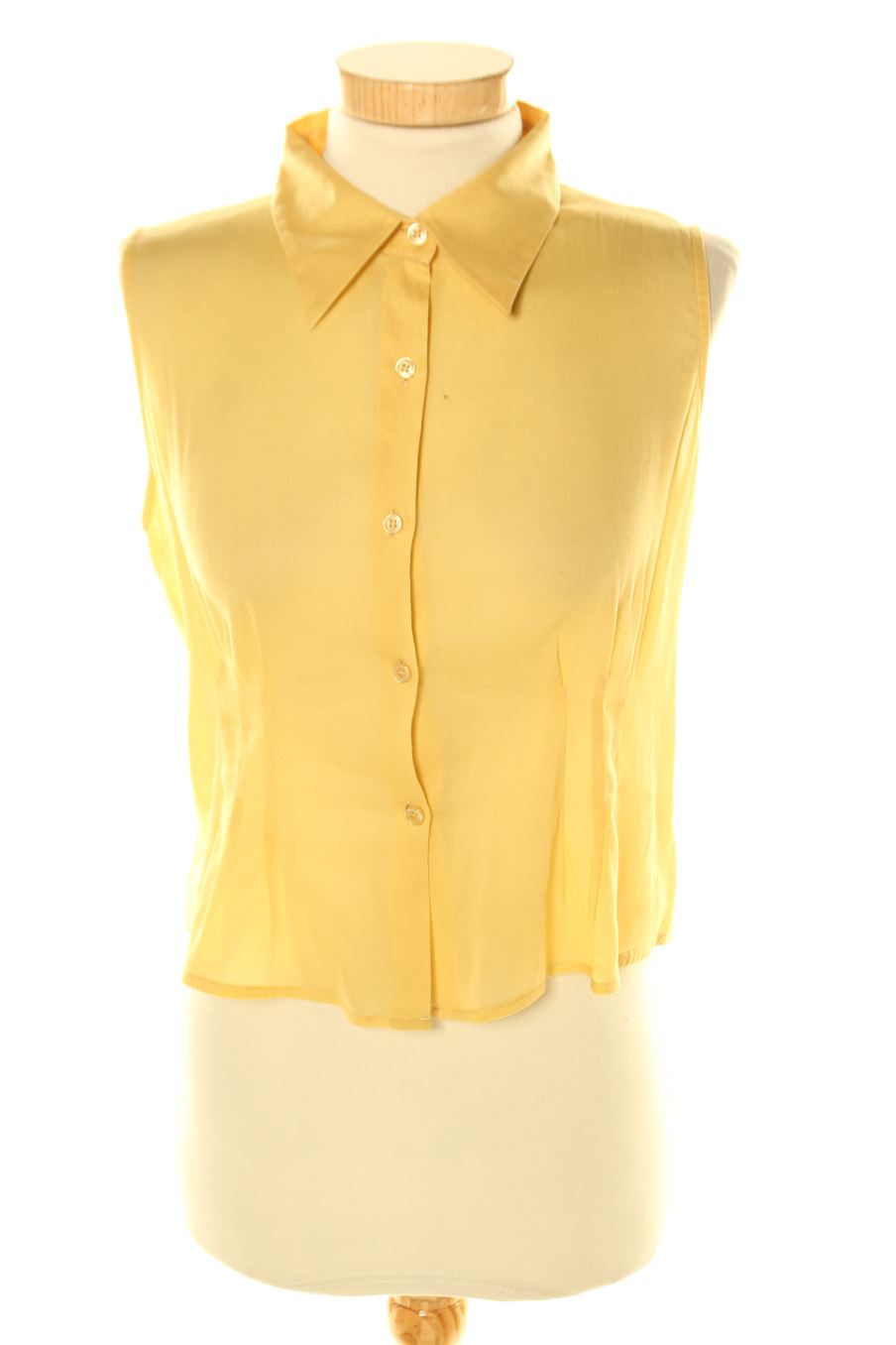 Camisa sin mangas de Globe de la talla 38, de color amarillo