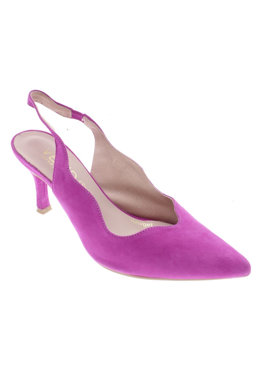 Sandalias tacon de vexed de la talla 38, de color morado de