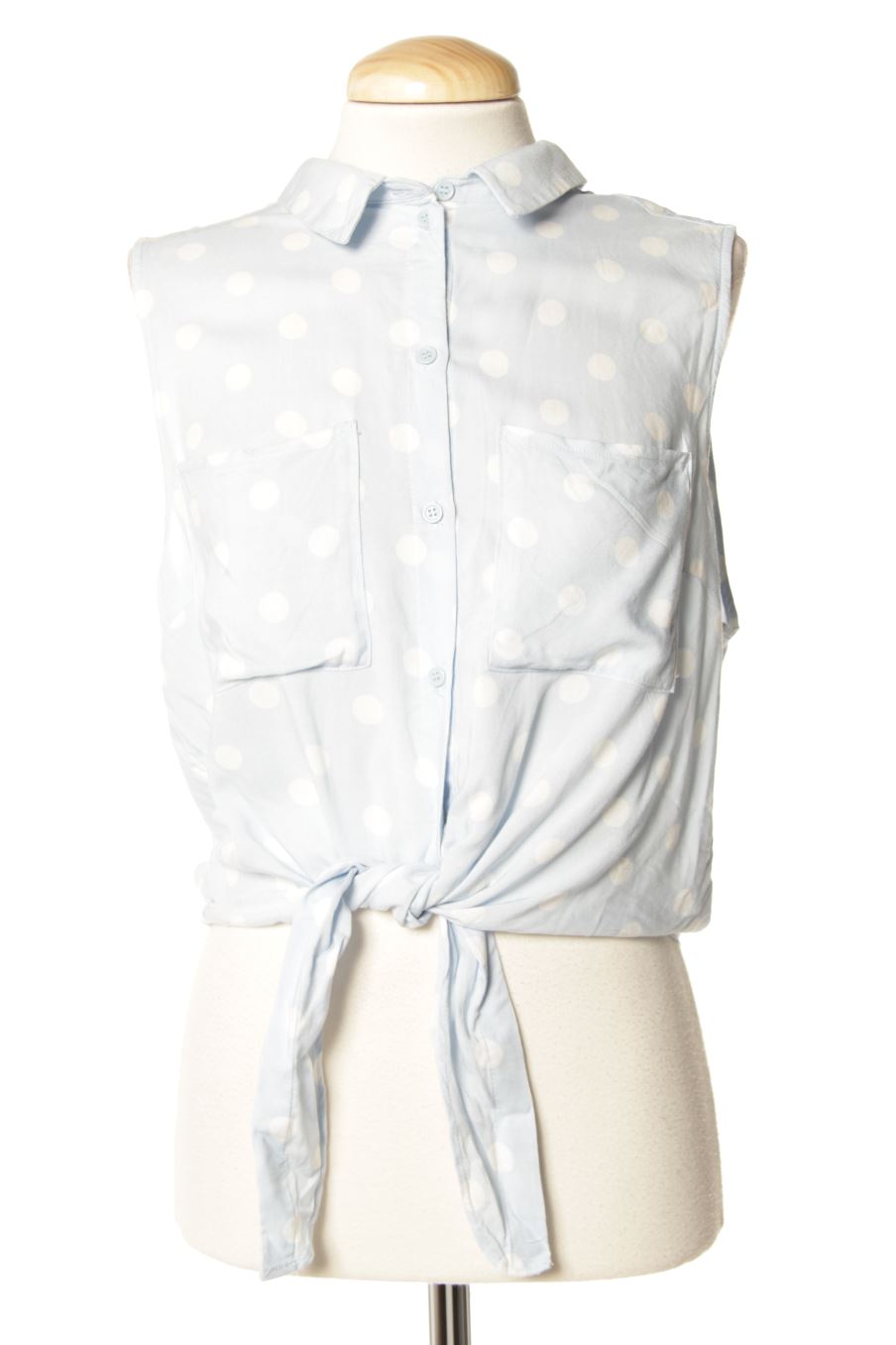 Camisa sin mangas de H&M de la talla 42, de color azul