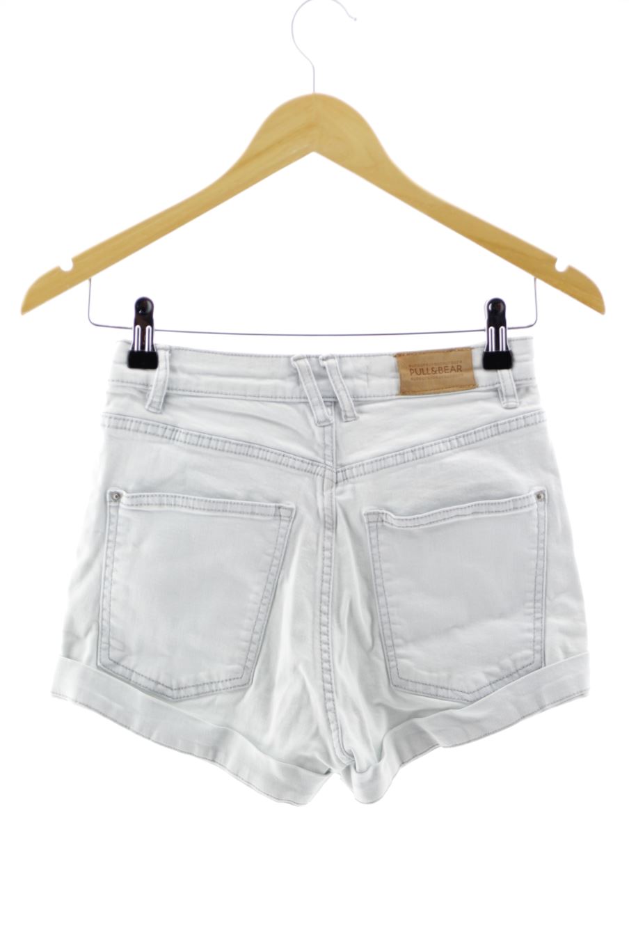 Pantalones cortos de Pull & Bear de la talla 34, de color azul de ropa vaquera
