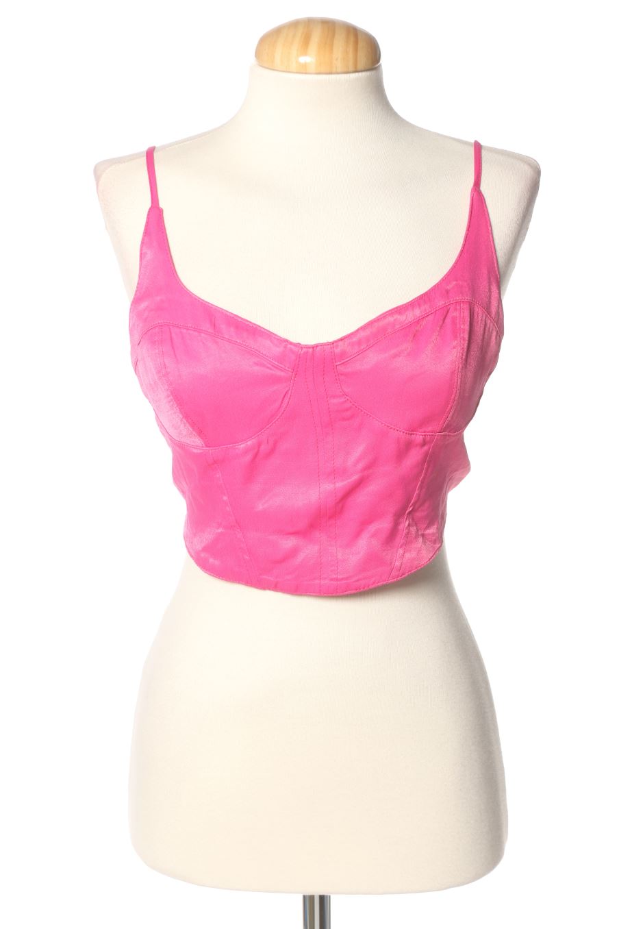 Top de Bershka de la talla M, de color rosa