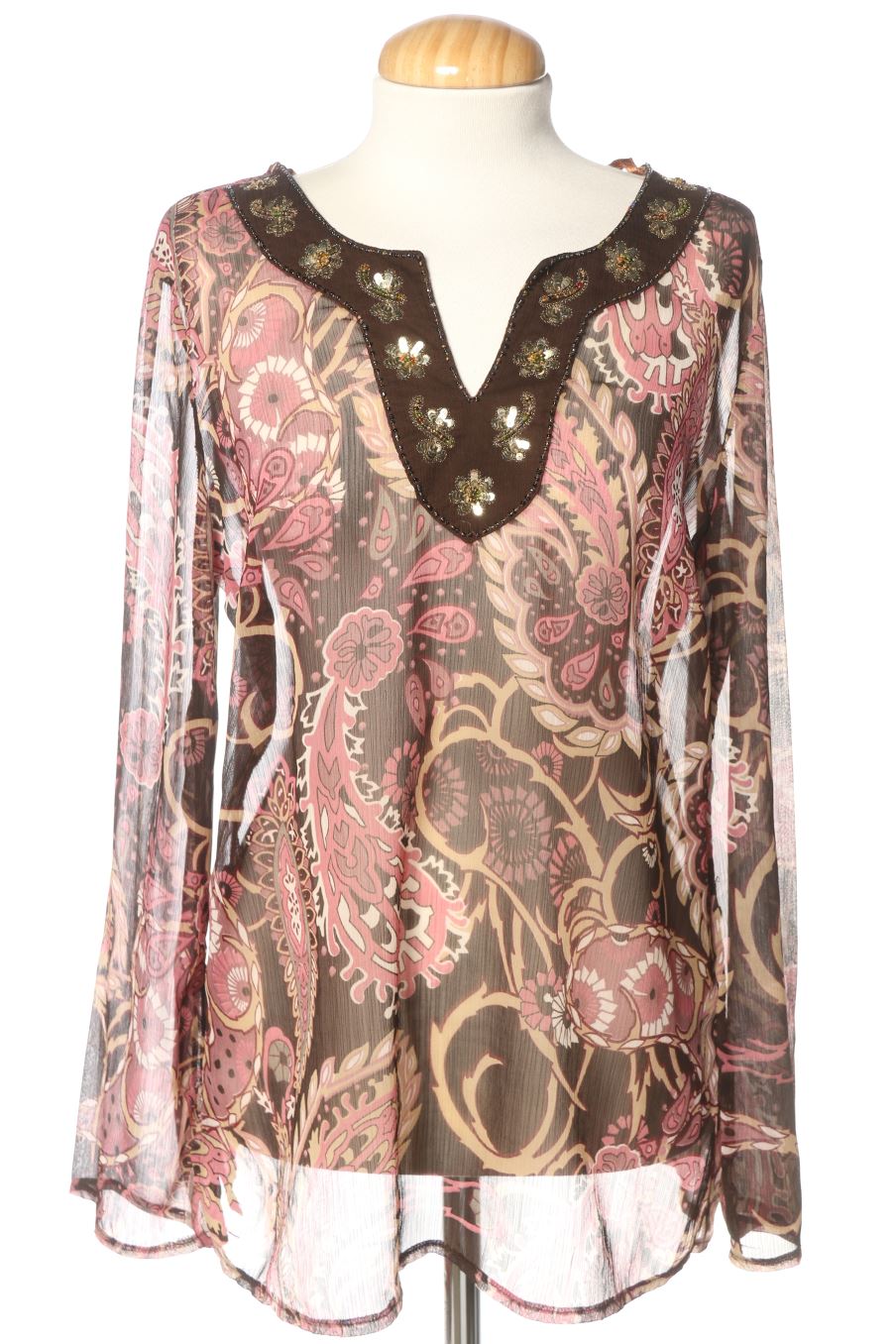 Blusa de manga larga de C&A de la talla M, de color estampado