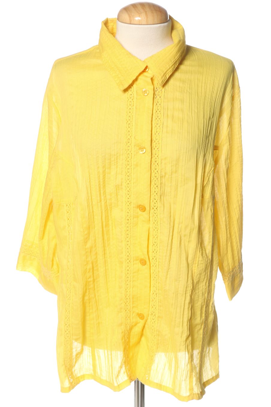 Chemise Made in italy de la taille L, de couleur jaune