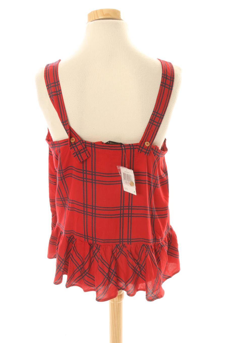 Top de Mo Woman de la talla M, de color cuadros