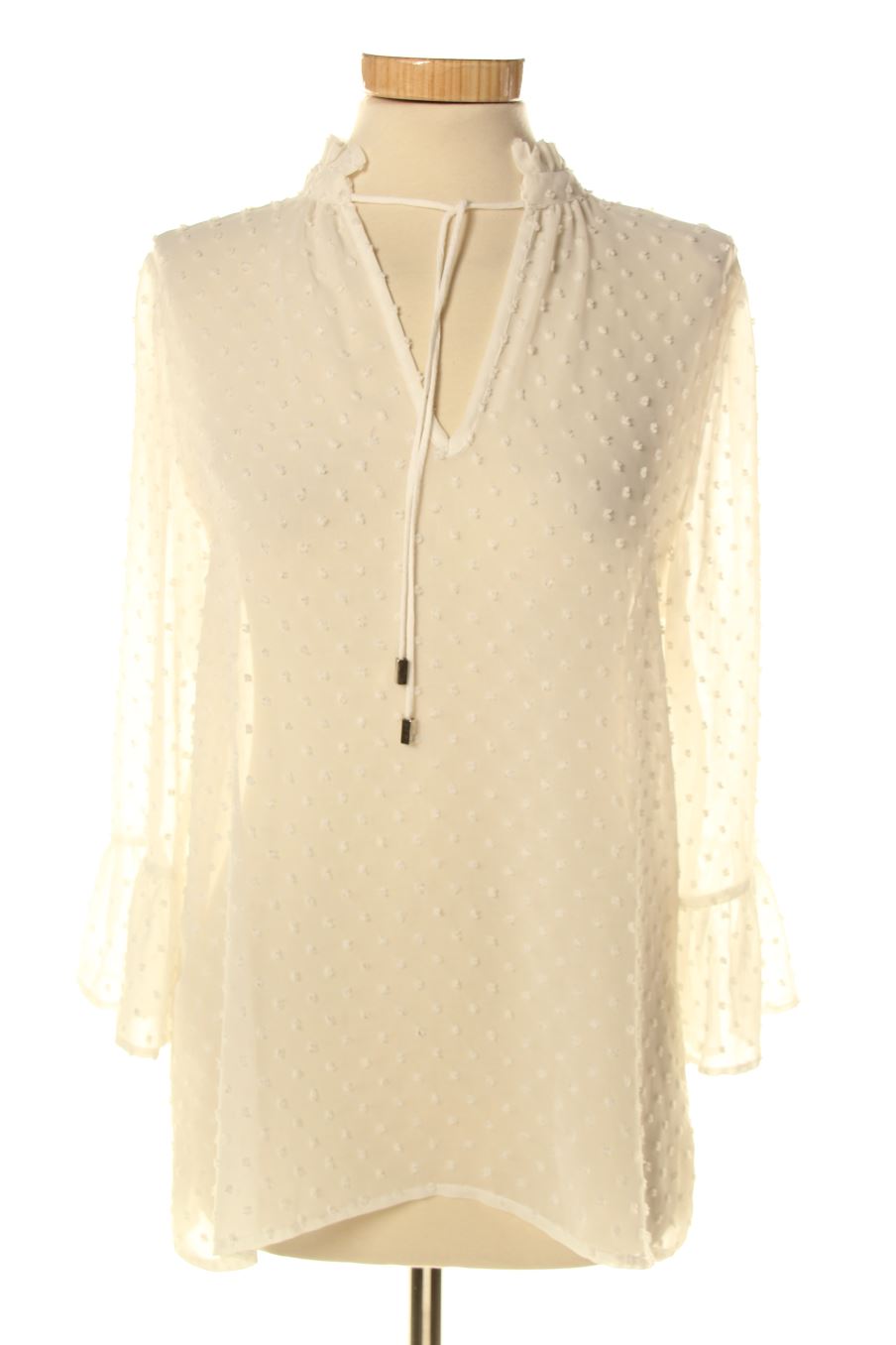 Blouse à manches longues Fórmula Joven de la taille 38, de couleur blanc