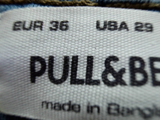 Jeans Pull & Bear de la taille 36, de couleur bleu de denim