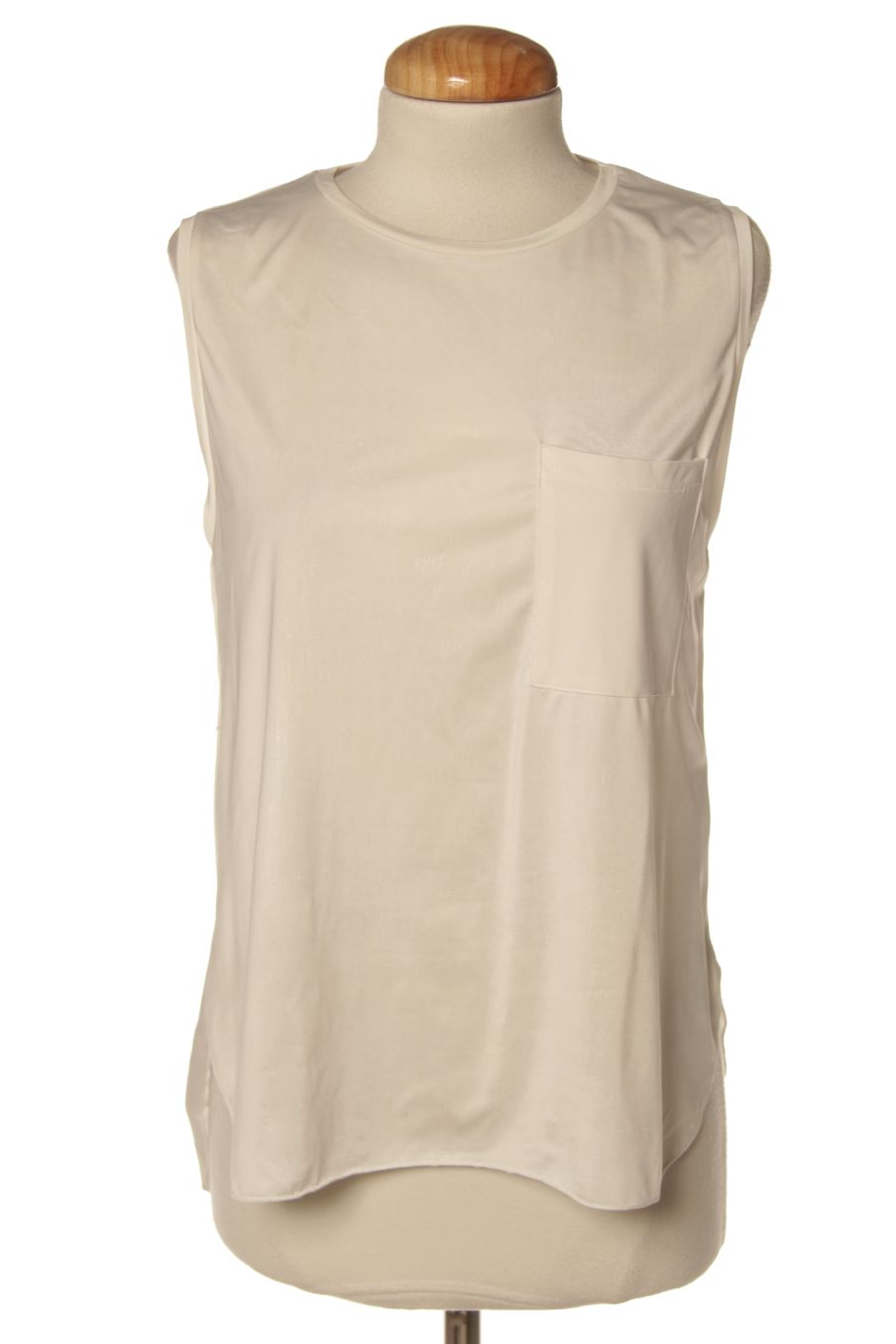 Blouse à manches courtes Zara de la taille S, de couleur blanc