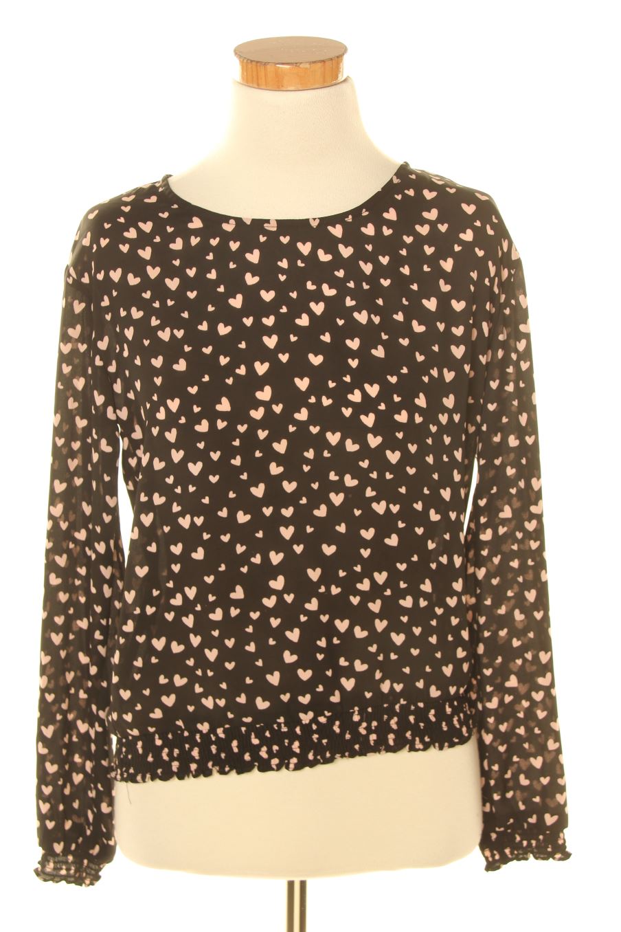 Langärmelige Bluse von H&M Größe 34, Farbe Schwarz, für