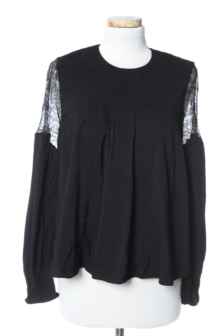 Blusa de manga larga de Mango de la talla S, de color negro