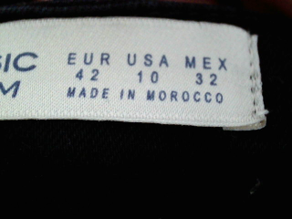 Vaqueros de Zara de la talla 42, de color negro de ropa vaquera
