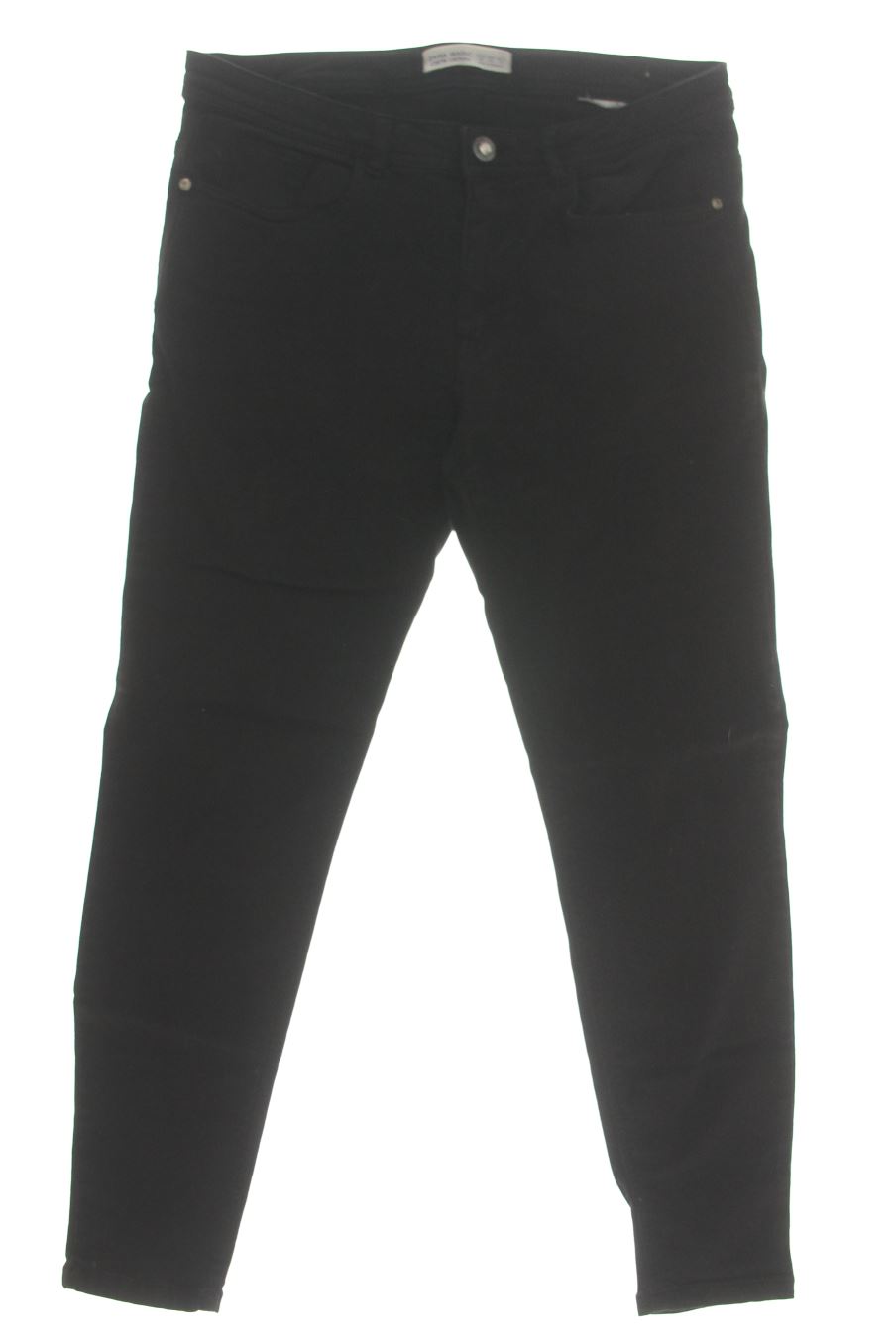 Vaqueros de Zara de la talla 42, de color negro de ropa vaquera