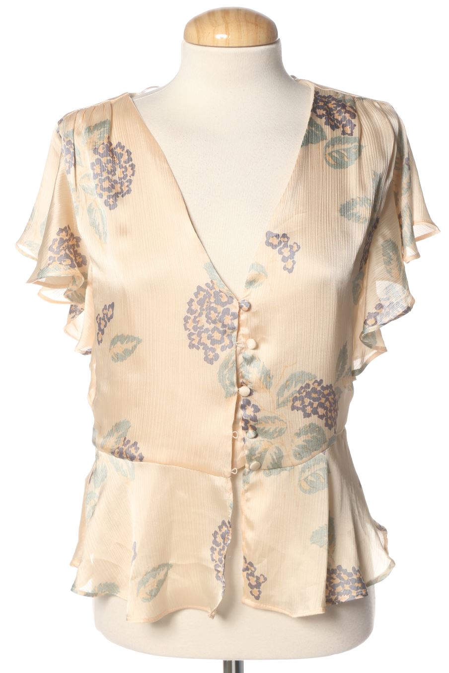 Blusa a maniche corte de Mango de la talla S, de color fiori