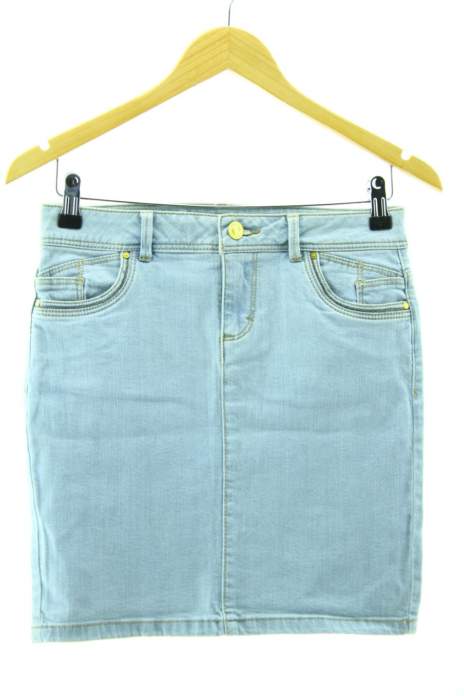 Jupe Camaieu de la taille 36, de couleur bleu de denim