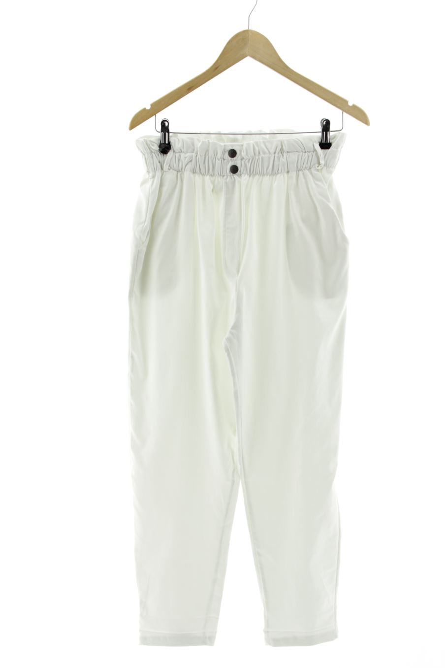 Pantalon Made in italy de la taille M, de couleur blanc