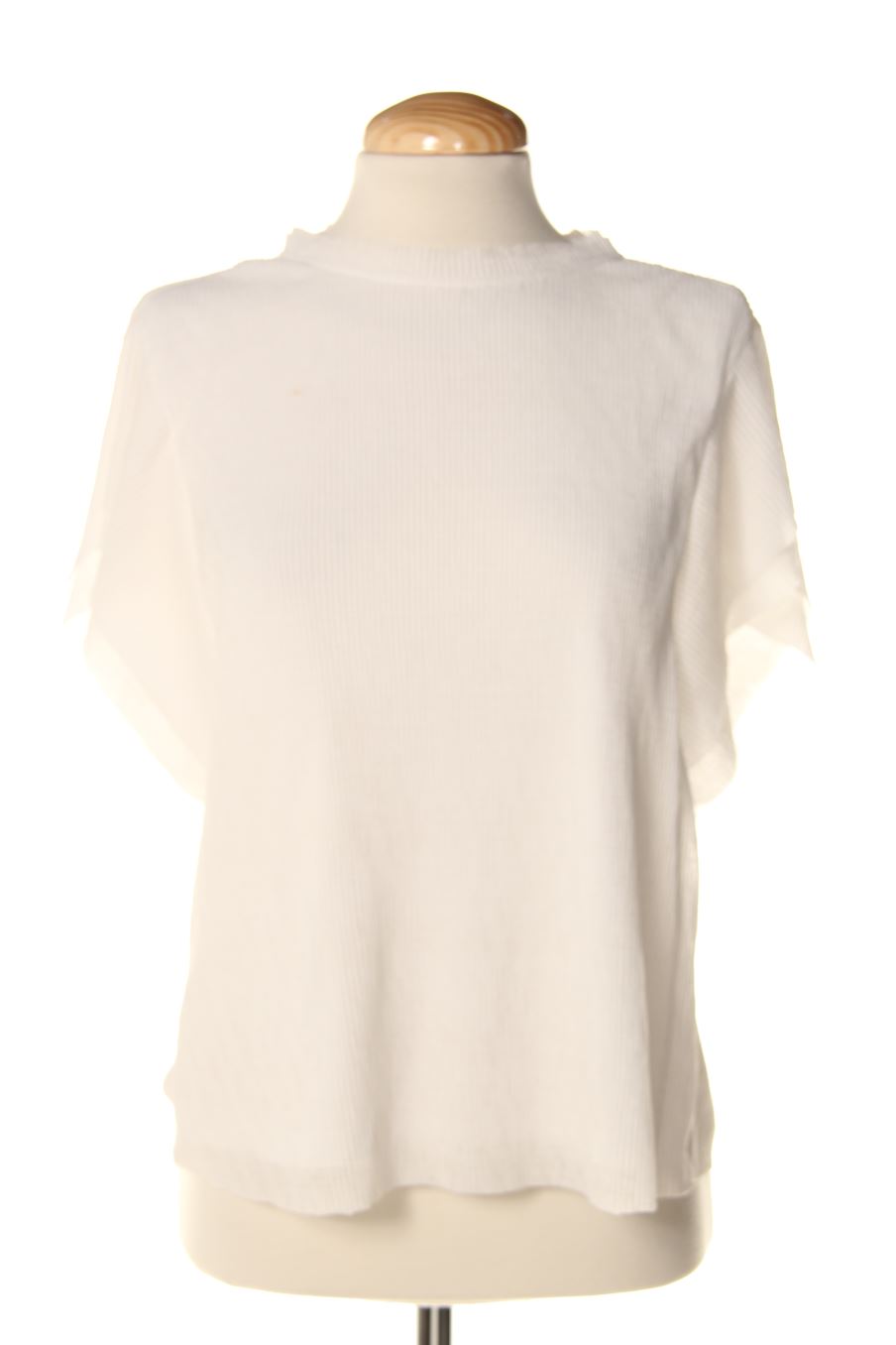 Blouse à manches courtes Mango de la taille S, de couleur blanc