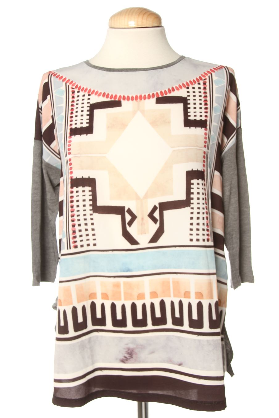 Blusa de manga larga de Zara de la talla S, de color estampado