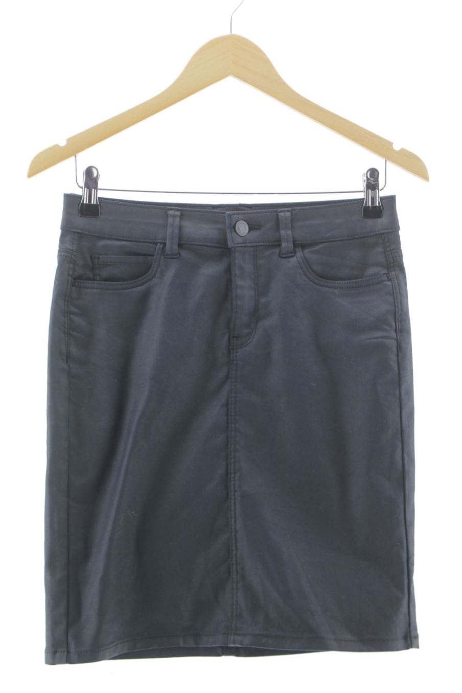 Aufwändiger Rock von Esprit Größe 36, Farbe Marineblau, aus Jeanskleidung für